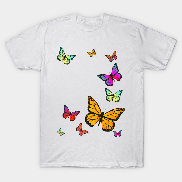 Butterflies Butterfly Design TShirt TeePublic